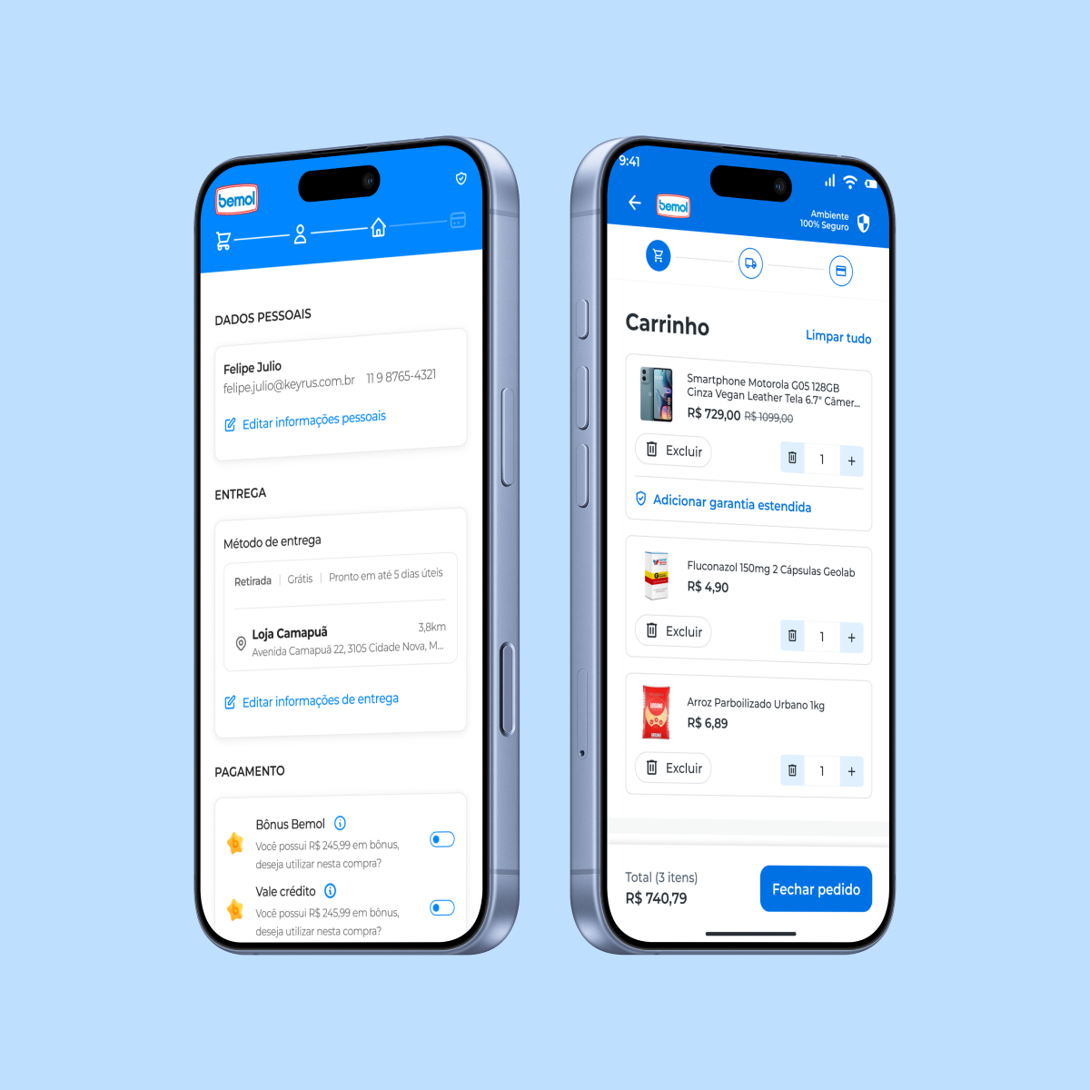 A Checkout Built for the Amazon Region — Bemol App Redesign